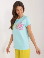 T shirt RV TS model 19768838 mietowy - FPrice T shirt RV TS model 19768838 mietowy - FPrice