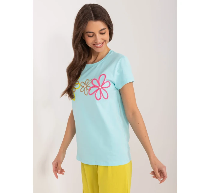 T shirt RV TS model 19768838 mietowy - FPrice T shirt RV TS model 19768838 mietowy - FPrice