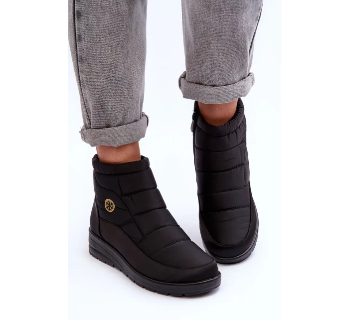 Dámske zateplené snežnice Black Helis Dámske zateplené snežnice Black Helis