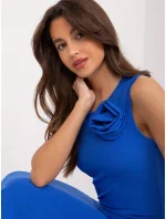 Dámské šaty modré model 20210040 - FPrice Dámské šaty modré model 20210040 - FPrice