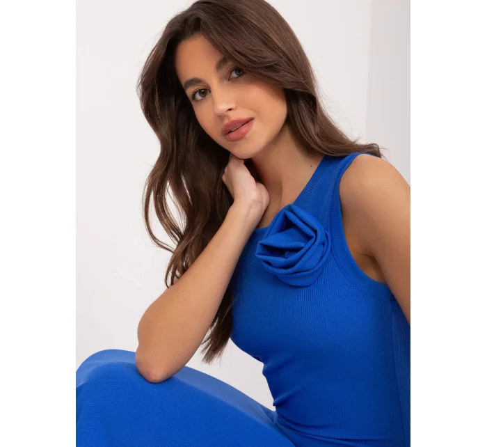 Dámské šaty modré model 20210040 - FPrice Dámské šaty modré model 20210040 - FPrice