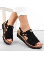 Pohodlné sandále Rieker W RKR677 black