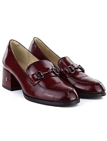 Dámské kožené polobotky na podpatku model 22097239 - VINCEZA