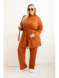 Dámske 3-dielne Camel Set Plus Size