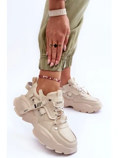 Buty Sportowe Sneakersy GOE MM2N4015 Beżowe