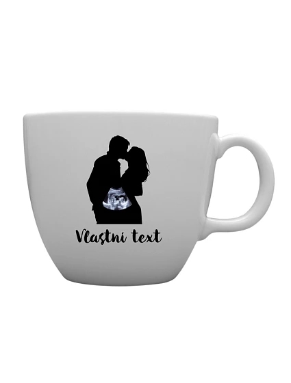 Personalizovaný keramický hrnček MEGA XXL s objemom 1000 ml s parou a ultrazvukom