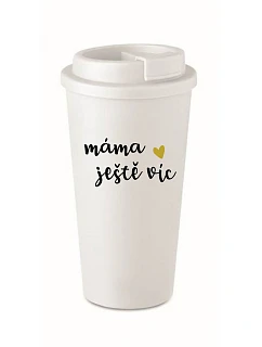 MAMA MORE - biely termohrnček 475 ml