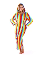 Dámsky župan 3656 Capri s kapucňou a zipsom - Vestis Dámsky župan 3656 Capri s kapucňou a zipsom - Vestis