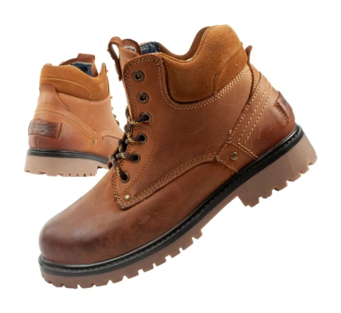 pánské boty boots smart leather hnědá bílá model 22052462 - Wrangler