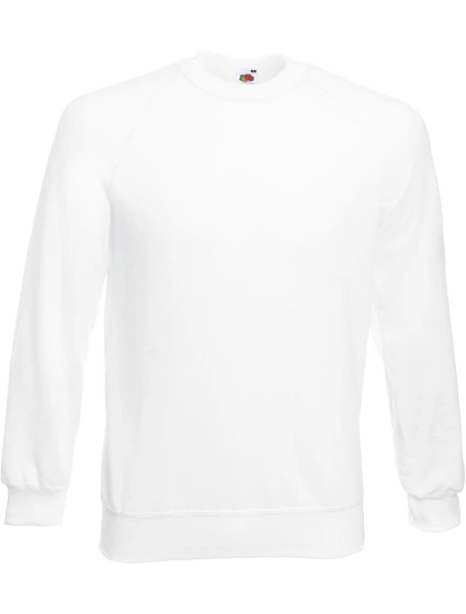 Fruit of the Loom Classic Raglan Sweat – mikina s raglánovými rukávmi 16.2216 biela Fruit of the Loom Classic Raglan Sweat – mikina s raglánovými rukávmi 16.2216 biela