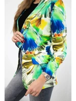 Bavlněné sako s potiskem zelené model 21241201 - Kesi