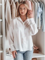 Dámske oversize tričko SATINIA white FashionStreet DY0449 Dámske oversize tričko SATINIA white FashionStreet DY0449