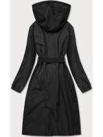 Černý dlouhý kabát s páskem model 17032550 - Ann Gissy