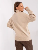 Sweter AT SW model 19157893 beżowy - FPrice Sweter AT SW model 19157893 beżowy - FPrice