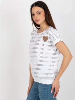 Blúzka RV BZ 8619.94 bielo-hnedá