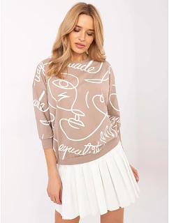 Bluzka RV BZ  ciemny bezowy model 22133146 - FPrice