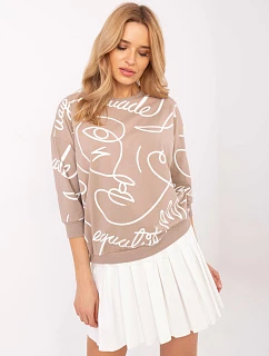 Bluzka RV BZ  ciemny bezowy model 22133146 - FPrice