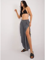 TW SP BI model 20228463 Grafitové kalhoty - FPrice TW SP BI model 20228463 Grafitové kalhoty - FPrice