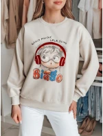 Dámská mikina s potiskem  beige Dstreet model 21989226 - FashionStreet