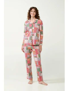 Vamp - Pyžamo s potlačou a gombíkmi 21372 - Vamp