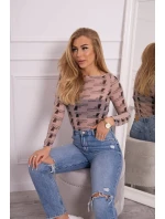 body v béžové barvě model 18746276 - K-Fashion