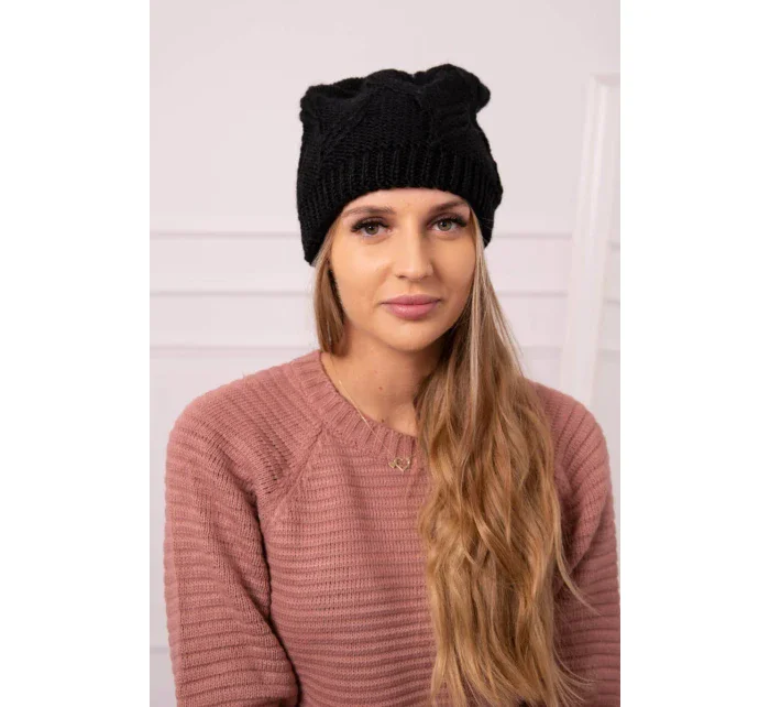 dámská čepice černá model 18752435 - K-Fashion