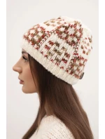 Dámská zimní vlněná čepice s ozdobnými krystalky K399 černá Dámská zimní vlněná čepice s ozdobnými krystalky K399 černá