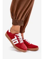 Sneakersy Sportovní Boty Semišové Červené model 21690652 - VINCEZA