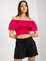 Šortky D73760M61531KH čierne