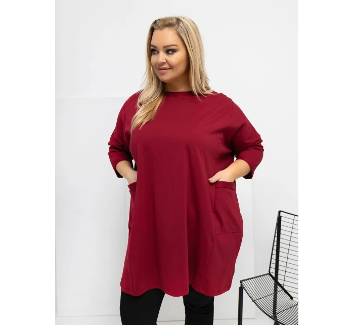 Blúzka RV BZ A1076.00 bordová Blúzka RV BZ A1076.00 bordová