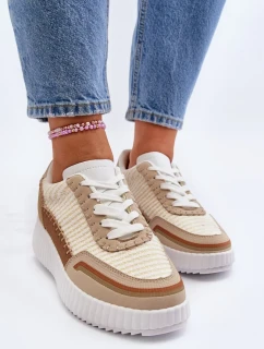 Dámské Tenisky na platformě Béžová Redala