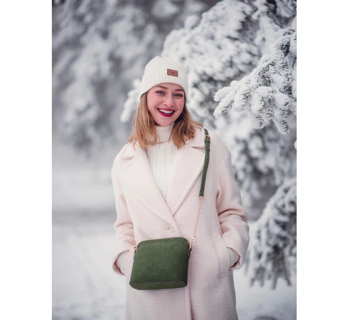 Dámska kabelka Vuch Mini Fossy Suede Green