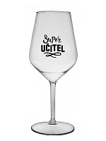 SUPER TEACHER - číry nerozbitný pohár na víno 470 ml