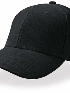 Atlantis Headwear Pilot – 6-panelová čiapka z bavlneného kepru 33.0501 čierna