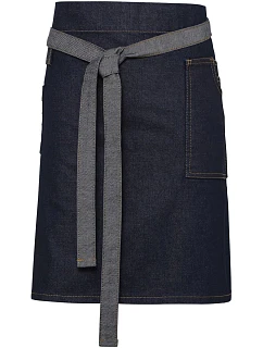 Premier PR 135 Denimová zástera po pás, krátka „Division“ 39.0135 indigo denim