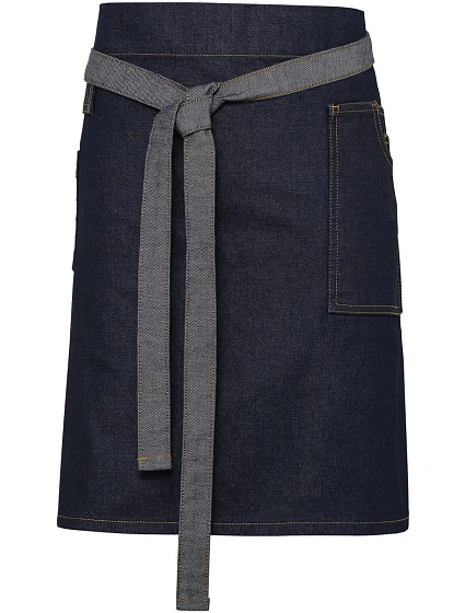 Premier PR 135 Denimová zástera po pás, krátka „Division“ 39.0135 indigo denim Premier PR 135 Denimová zástera po pás, krátka „Division“ 39.0135 indigo denim