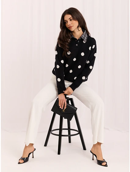 Sweter PM SW model 22400885 czarny - FPrice Sweter PM SW model 22400885 czarny - FPrice