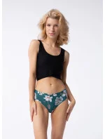 Dámske nohavičky Tea Rose Simple Classic Green so vzorom - Julimex