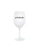model 22186932 POHODINDA bílá sklenice na víno 350 ml - Giftela