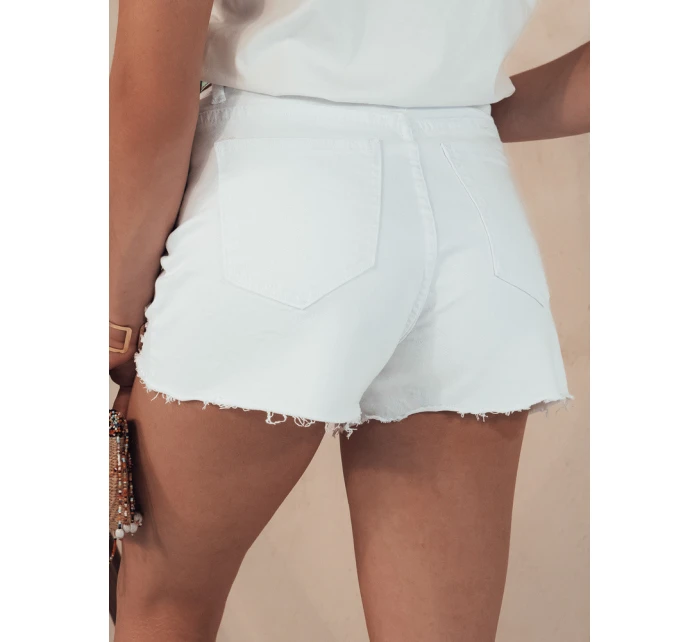 Dámské džínové šortky FRESH LOOK bílé model 21977814 - Dstreet