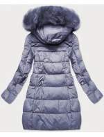 PIKOWANA DAMSKA KURTKA ZIMOWA Z KAPTUREM model 21242054 - Libland