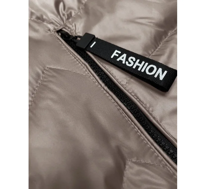 Dámska vesta cappuccino s odnímateľnou kapucňou S'West (B8232-12)