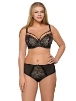 Dámská podprsenka 1396 Crystal black plus - AVA Dámská podprsenka 1396 Crystal black plus - AVA