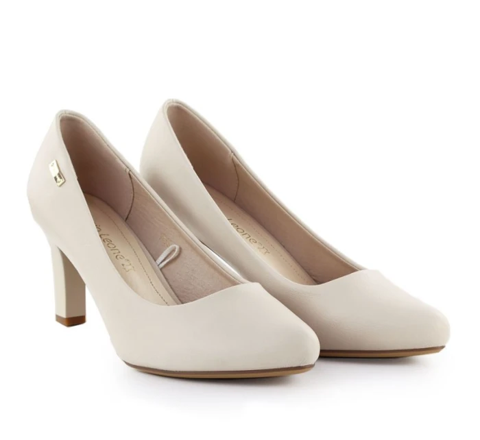 Dámské lodičky na podpatku s pásky Sergio model 21906139 - LEONE