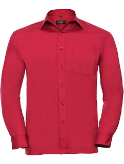 Popelínová košile s dlouhým rukávem 11. classic red model 22475493 - Russell Athletic