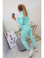 Teplá súprava s mikinou viazanou na spodnú časť mäty Teplá súprava s mikinou viazanou na spodnú časť mäty