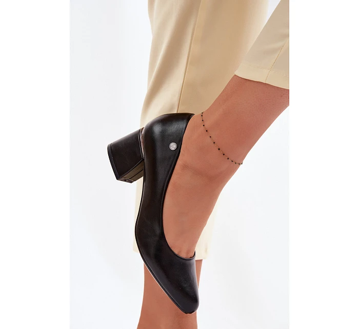 Lodičky na podpatku Vinceza 62292 Černé