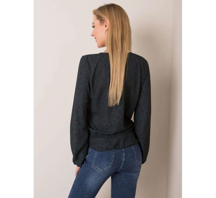 Blúzka DHJ BZ 12283 1.93P tmavo zelená