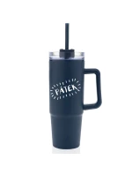 PÁTEK - tmavě modrý cestovní hrnek s průhledným víčkem 900 ml