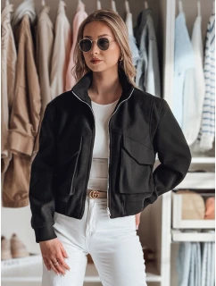 Dámská přechodná oversize bunda bomber černá Dstreet model 21983323 - FashionStreet